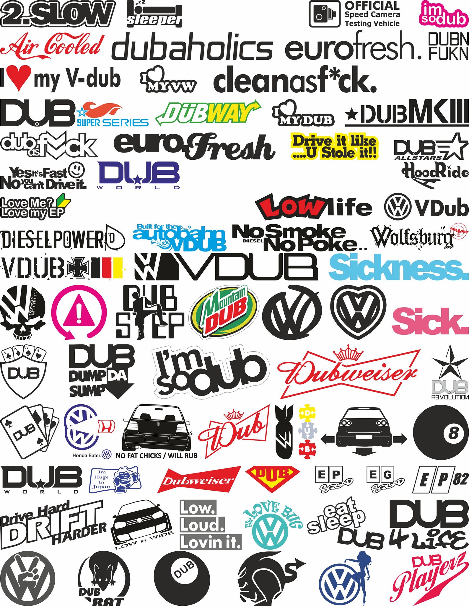 JDM VOLUME 8 Car Stickers/vector/graphics/jdm - Etsy