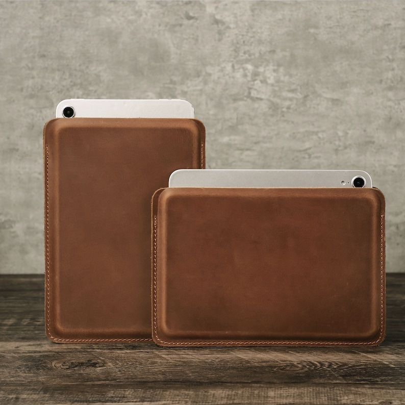 Étui en cuir personnalisé pour iPad Mini 6, étui vintage pour iPad 6e génération, étui mince pour iPad Mini 6, pour iPad 7,9 8,3 pouces, housse en cuir pour iPad image 3