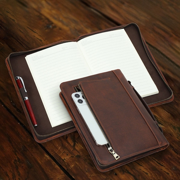 Funda de cuaderno de viaje de cuero personalizada, estuche para cuaderno A5, portada de diario con asa de viaje, portada de cuaderno de bocetos, regalo hecho a mano