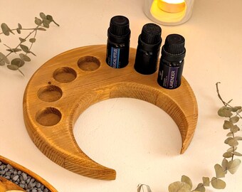 Essential Oils 15ml Bottle Crescent Tray – For Relaxing and Meditation