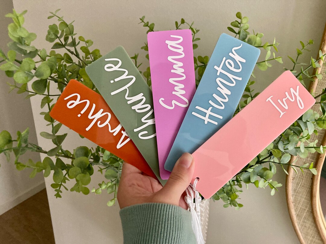 Personalised Bookmarks, Bookmark, Acrylic Bookmark, Name Bookmark