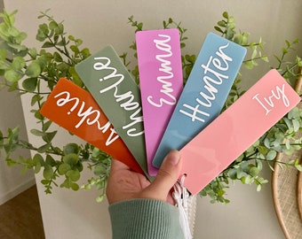 Personalised Bookmarks, bookmark, acrylic bookmark, name bookmark, children’s bookmark, kids bookmark, stocking fillers, Easter gift, books