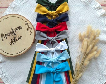 Schleife für Schultüte Schulkind 2026 aus Baumwolle "Eckig" 150 cm lang. Baumwolle Stoffschleife