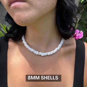 2-Pack Hawaii Souvenir Puka Shell Necklaces - 20" White Surfer Style Unisex Jewelry