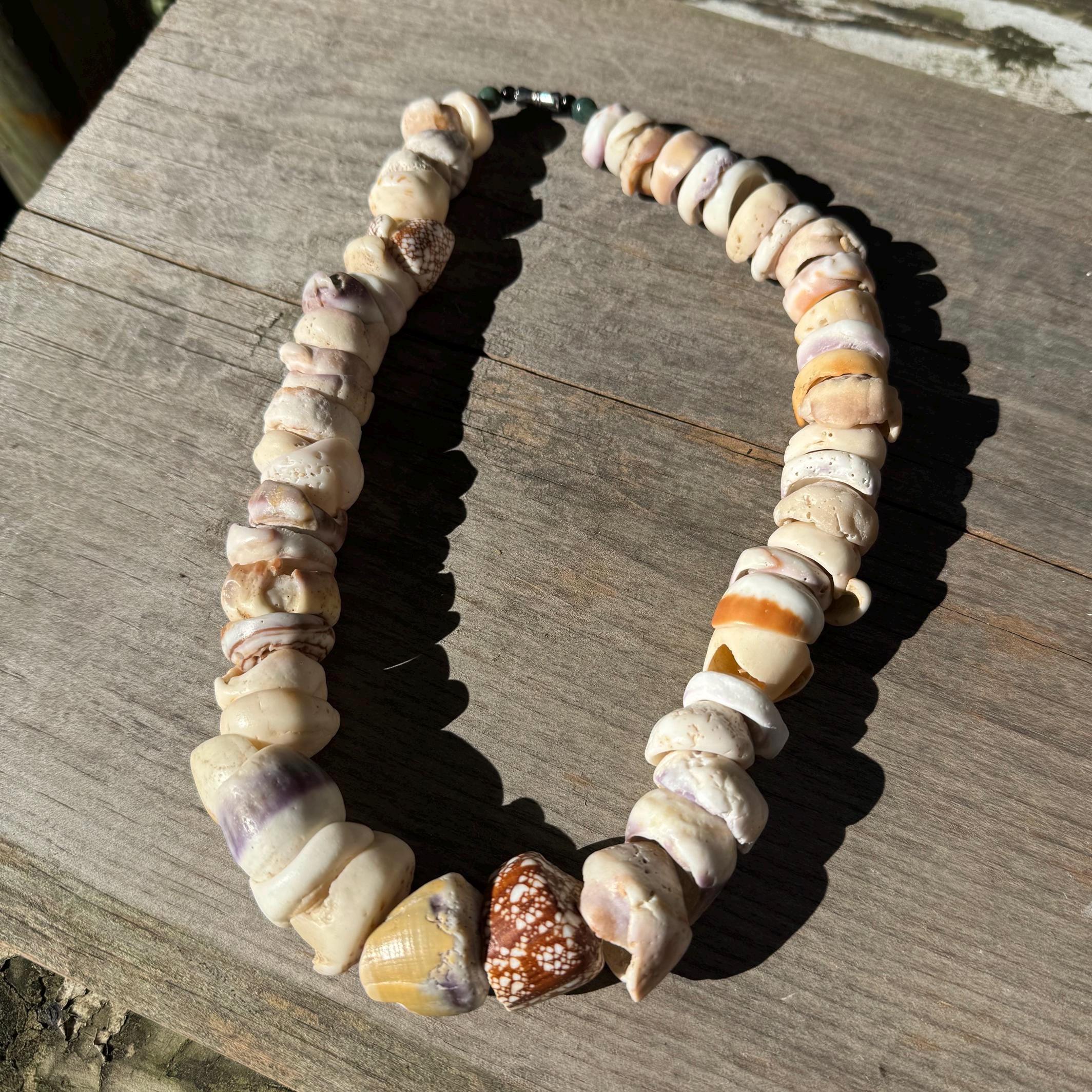 Large Hawaiian Puka Shell Necklace Rare Unique Chunky Shells - Etsy