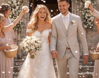 Getrocknete weiße Hortensienblütenblätter, Hochzeitskonfetti, Boho-Chic-Hochzeitsdekoration