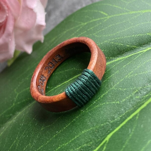 Wood Engagement Ring Etsy