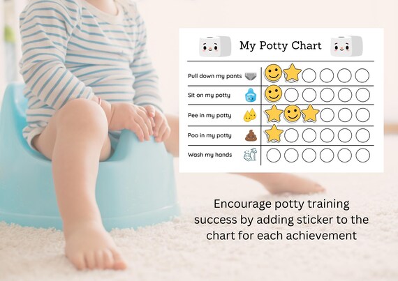 印刷可能なトイレトレーニングチャート • トイレステッカーチャート  