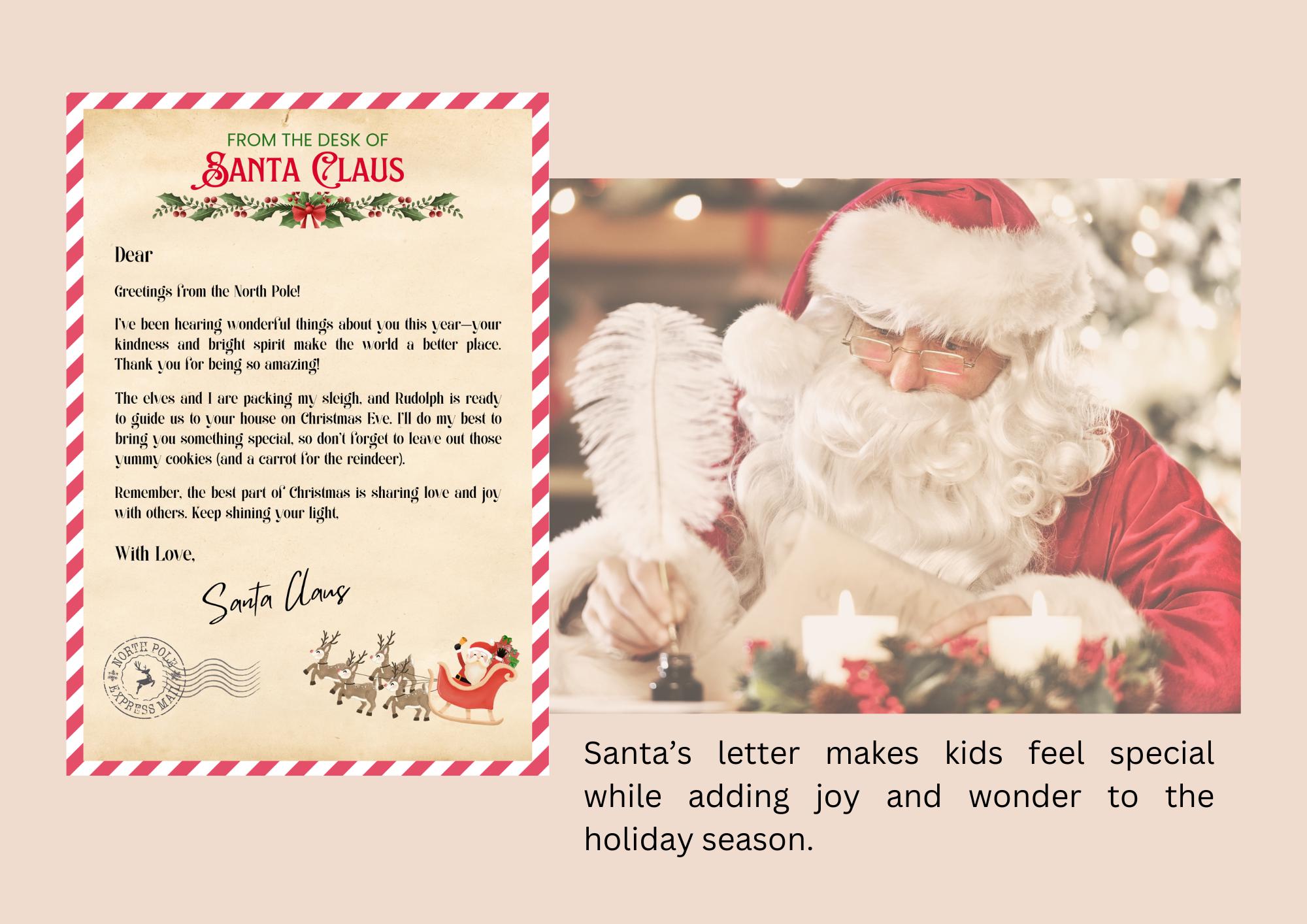 Letter From Santa • Santa Letter • Santa Claus Letter • Christmas