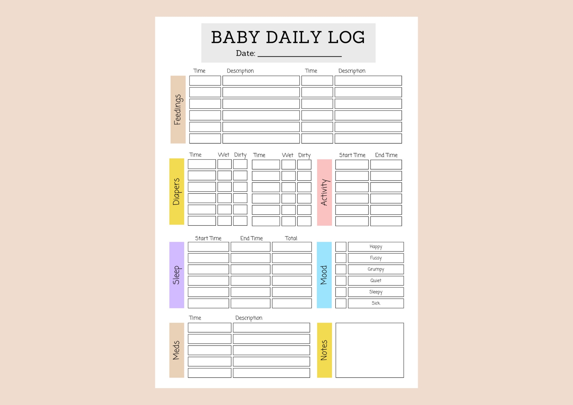 printable-baby-s-daily-log-infant-daily-log-newborn-tracker-baby-care-log-pdf-template-etsy