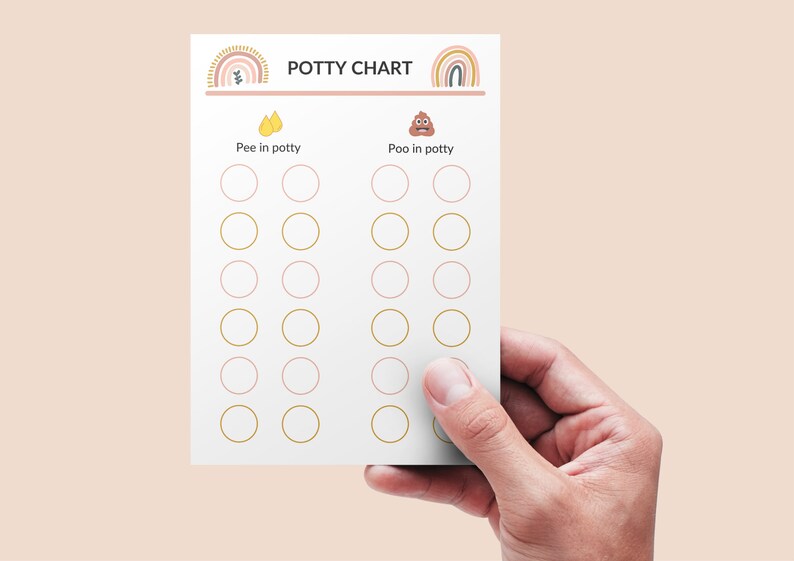 Printable Rainbow Potty Training Chart • Potty Sticker Chart • Toddler ...