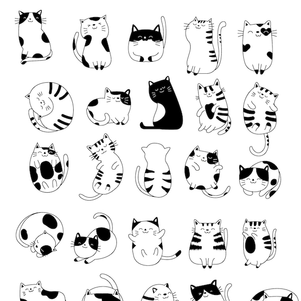 Baby Cats Cut Files svg,png,ai,pdf,dxf