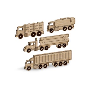 LKW Laser geschnittene Dateien (3mm) ai, svg, dxf, pdf, dwg, LKW Vektor, LKW Design, Silhouette, Cricut, laser cut
