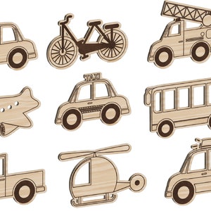 9 file di taglio veicoli SVG, Apri il link per vedere il prodotto in 3D o scansiona il codice QR nelle foto