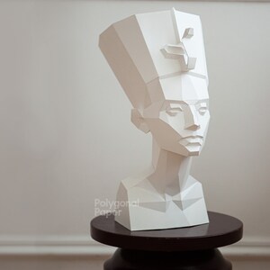 DIY Papercraft Nefertiti Bust: Printable and Cutting Machine Templates ...