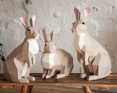 文房具・ステーショナリー Rabbit-PaperCutting- Easter Egg Bunny (Style 2) Cutter/Stencil | Killer Zebras