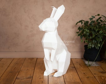 Rabbit M: Digital Files for Papercraft. Printable PDF