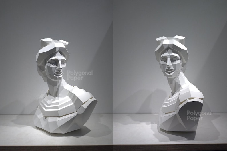 Apollo: DIY Papercraft Sculpture. Printable PDF Template, Drawings for ...