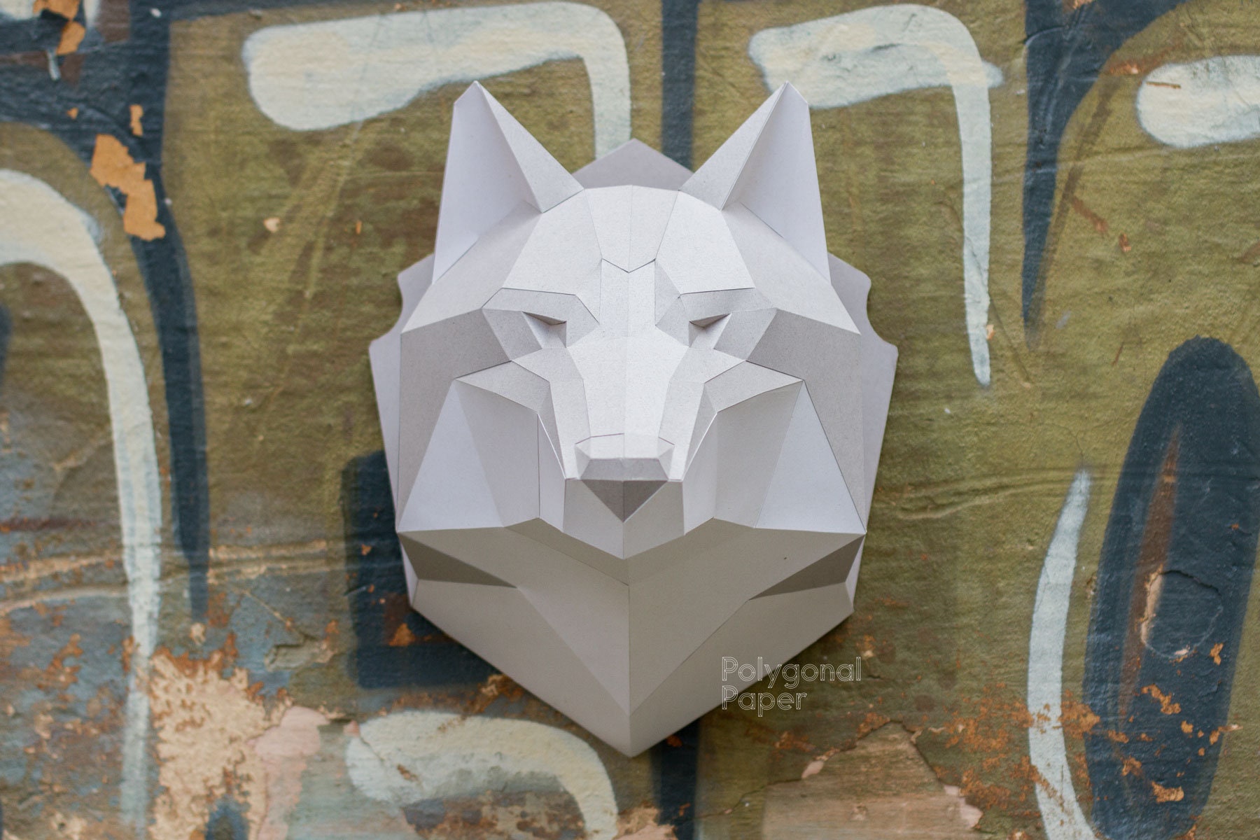Wolf Head: Digital Files for Papercraft. Printable PDF - Etsy Canada