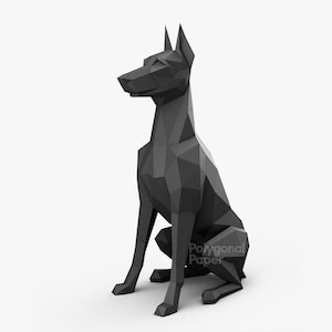 Doberman: Drawings for Laser Cutting, Bending and Welding ©2018 DIY Sheet Metal Dog Sculpture