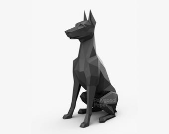 Doberman: Drawings for Laser Cutting, Bending and Welding ©2018 DIY Sheet Metal Dog Sculpture