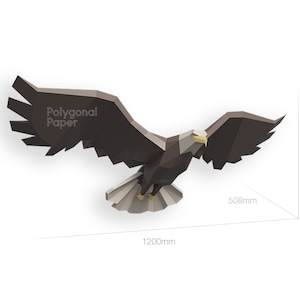 Eagle: Digital Files for Papercraft. Printable PDF Template, DXF ...