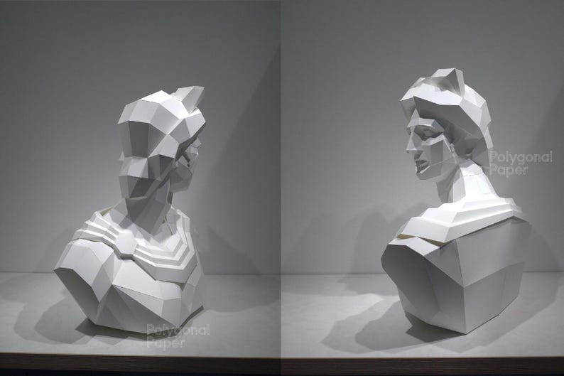 Apollo: DIY Papercraft Sculpture. Printable PDF Template, Drawings for ...