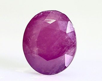 Natural Ruby 5.59CT Certified Loose Gemstone Faceted Oval shape Ruby Top Quality Loose Ruby Gemstone Unheated & Untreated
