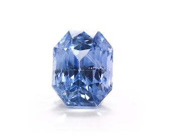 Zafiro azul natural 4,37 quilates / Excelente corte octogonal / Zafiro de Ceilán de piedra preciosa suelta - Natural, sin calentar y sin tratar