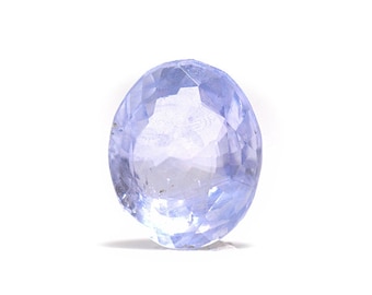May include: A light blue oval-shaped gemstone with a faceted cut.