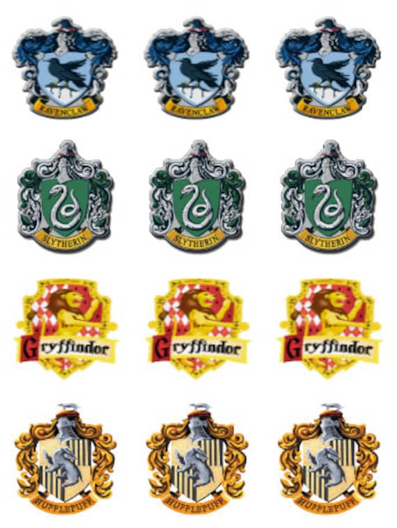 Harry Potter Crest Pre Cut Edible Images Etsy