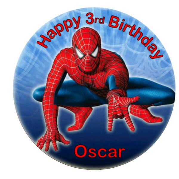 Spiderman Cake Topper Etsy Australia