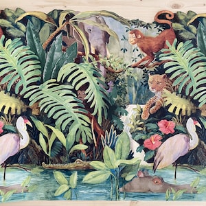 Bordo decorativo stile Jungle o tropical