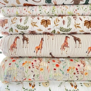 Patterned muslin H 130 cm