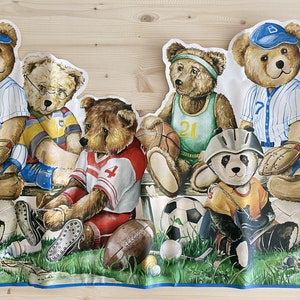 Bordo da parete per cameretta Orsetti Baseball