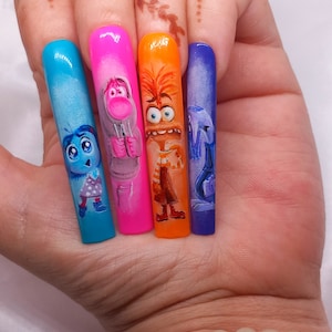 Custom handmade Inside out 2 nails