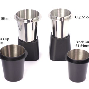 Eureka Mignon Set with Tilted Base Magnetic Front Tray Metallic Dosing Cup and Stand Low Retention Kit Reduced Coffee Spillage image 7