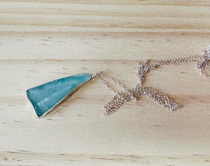 Turquoise Sea Glass pendant
