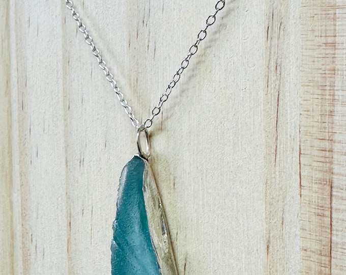 Turquoise Sea Glass pendant