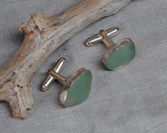 North Sea-Glass Cufflinks