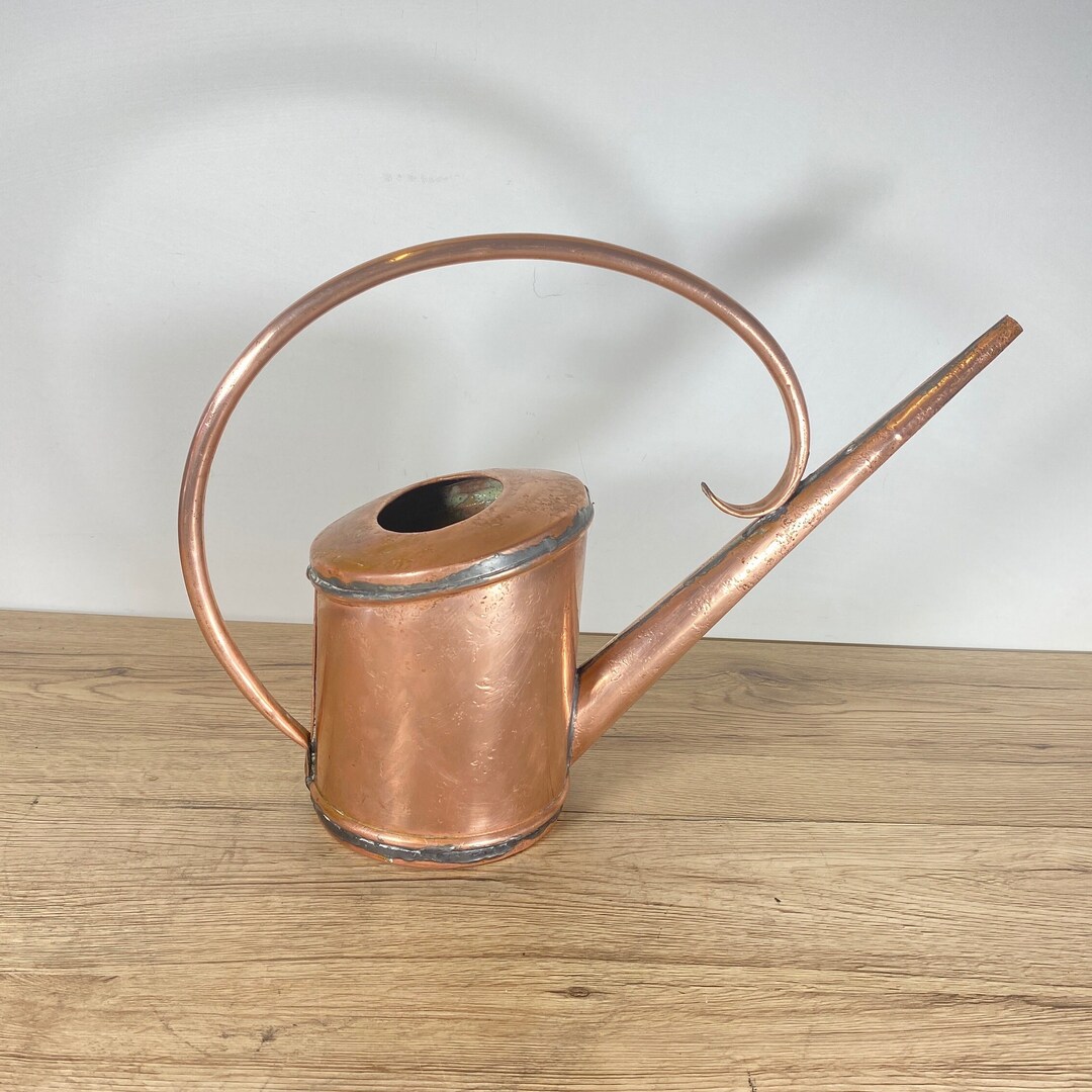 Antique French Copper Watering Can 1900 Etsy