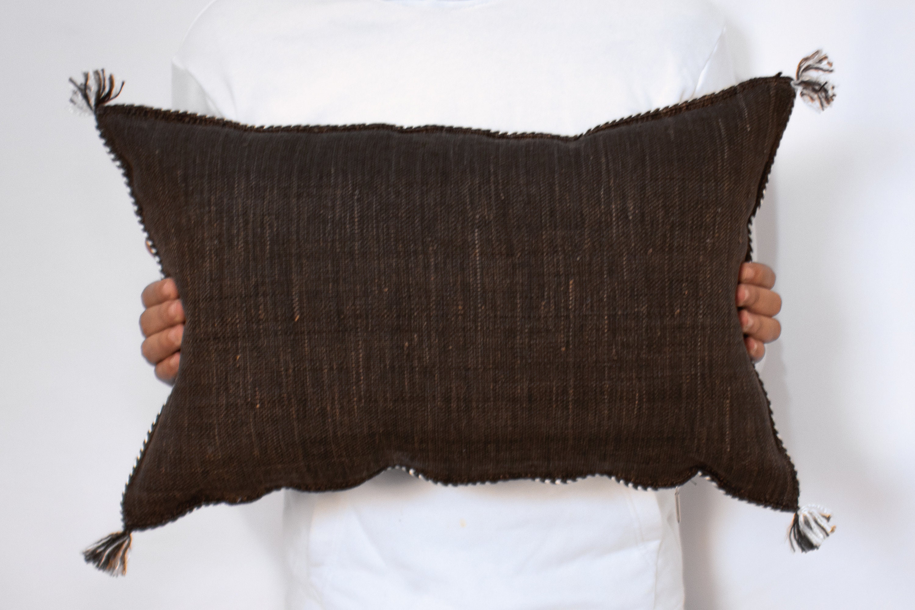 Bronze Wool & Silk - Lumbar Cushion
