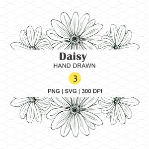 Daisy SVG composition, Daisy Bouquet svg, Wildflowers svg, Flower Bouquet svg, Flowers png, Daisy Flower png, Commercial Use