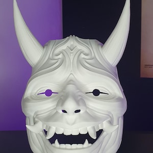 Maschera Oni stampata in 3D - Decorazione murale o cosplay
