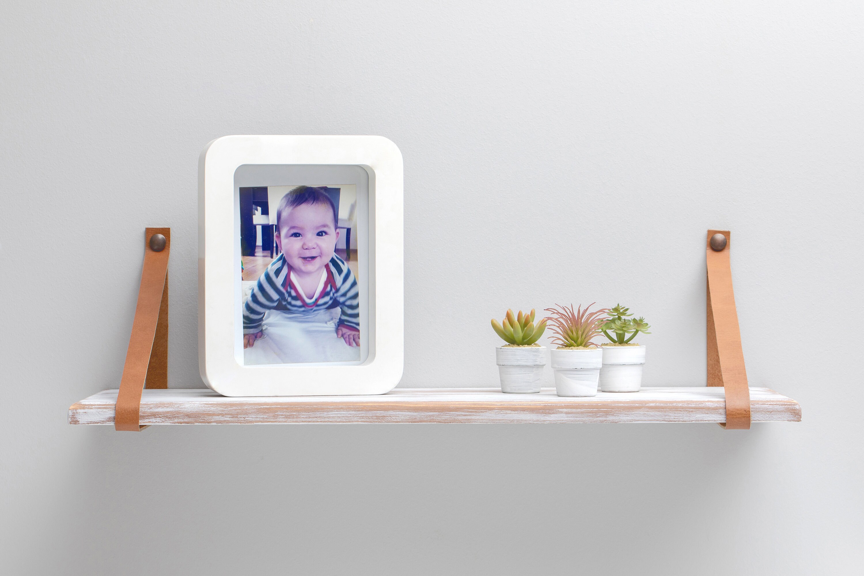 Floating Shelf Nursery Shelf With Leather Straps Hanging Etsy