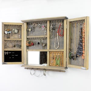 Jewelry Organizer Cabinet Display / Customized Jewelry Organizer / Personalized Jewelry Display