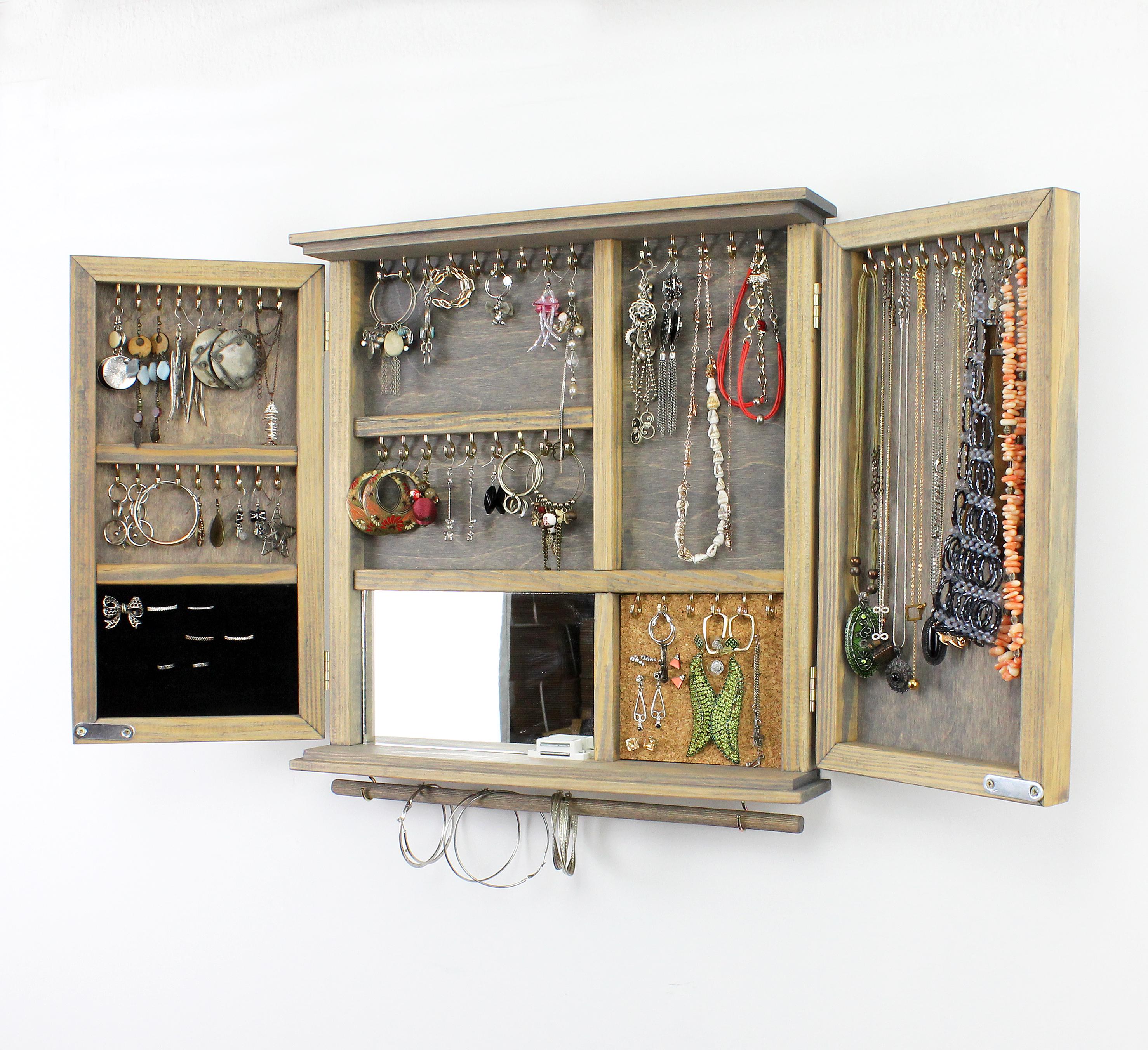 Jewelry Organizer Cabinet Display / Customized Jewelry Organizer / Personalized Jewelry Display