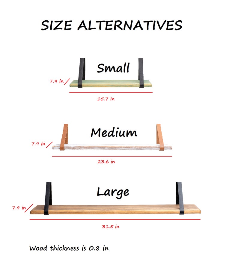 Floating Nursery Shelves With Leather Straps Hanging Wall Etsy