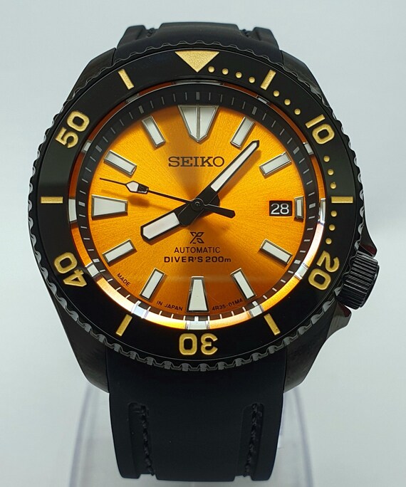 Custom SKX007 Divers Watch SEIKO NH36 Stealth Samurai Mod - Etsy Australia