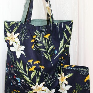 Einkaufstasche ,Wendetasche, Baumwollbeutel, Shopper ,solide Handarbeit